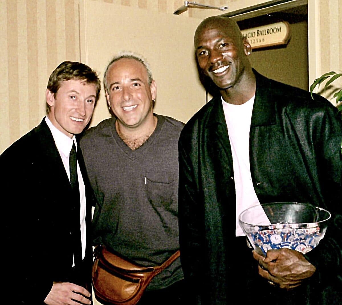 Michael Jordan, Wayne Gretzky and Randy Stern